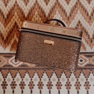 Victoria’s Secret makeup bag rose gold